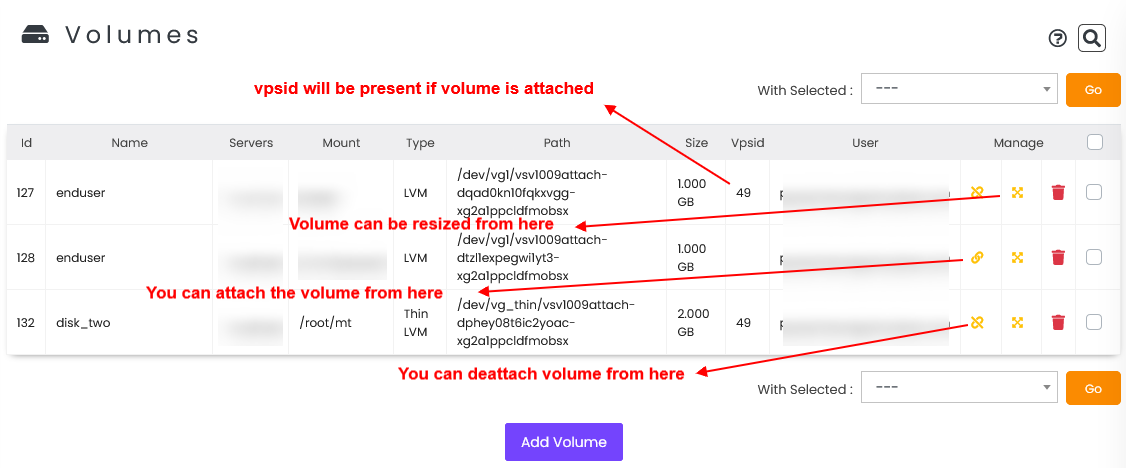 Edit volume Edit volume