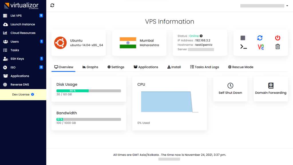 Manage VPS