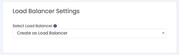 Load balancer settings
