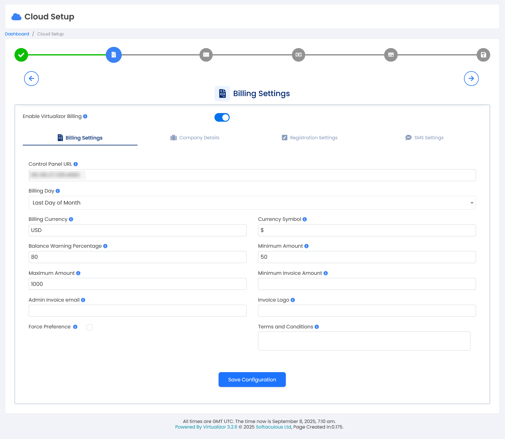 billing settings billing settings