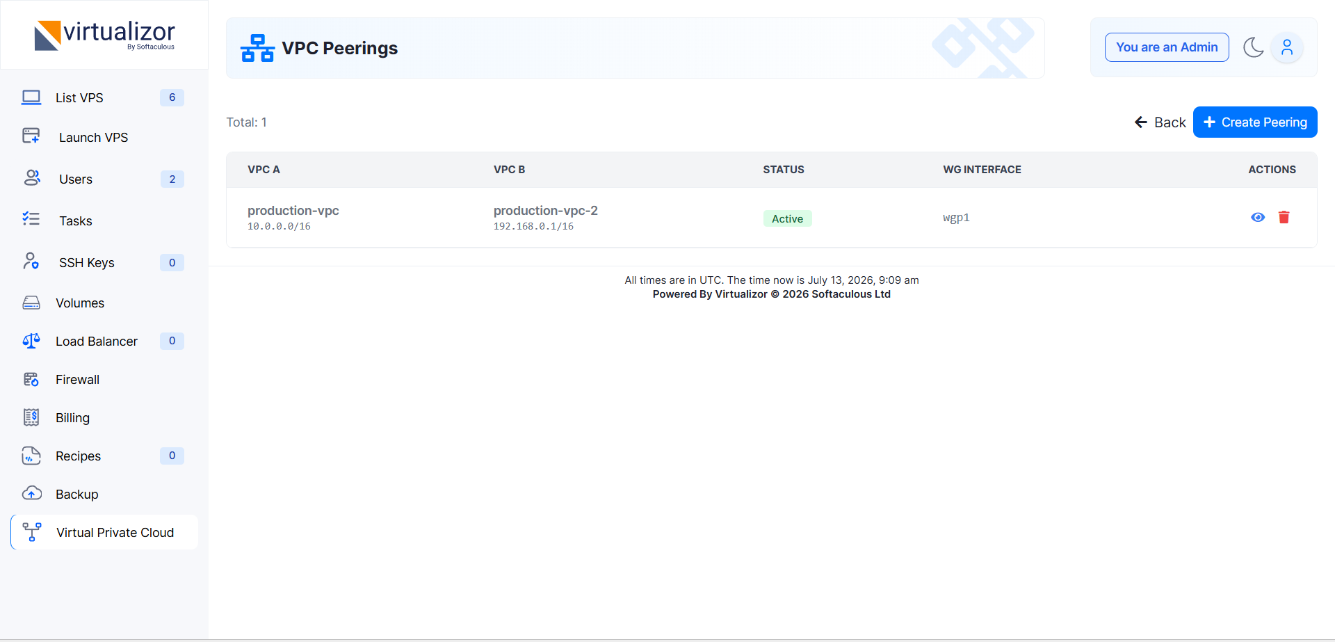 VPC Peering - Enduser